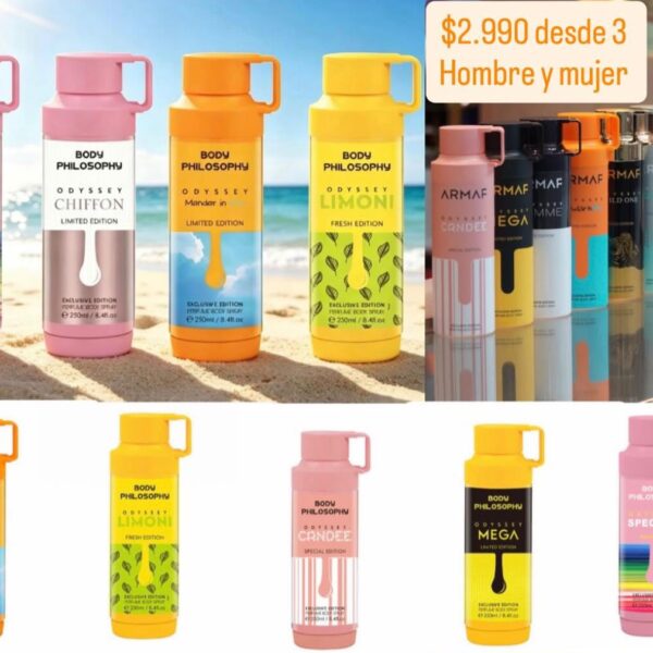 Splash dupe Armaf odyssey mandarín aromas hombre y mujer