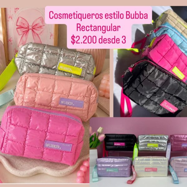 Cosmetiqueros estilo bubba rectangular