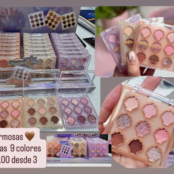 Paleta de sombra  9 colores conchita