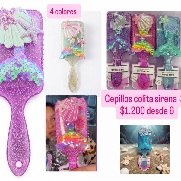 Cepillos colita sirena