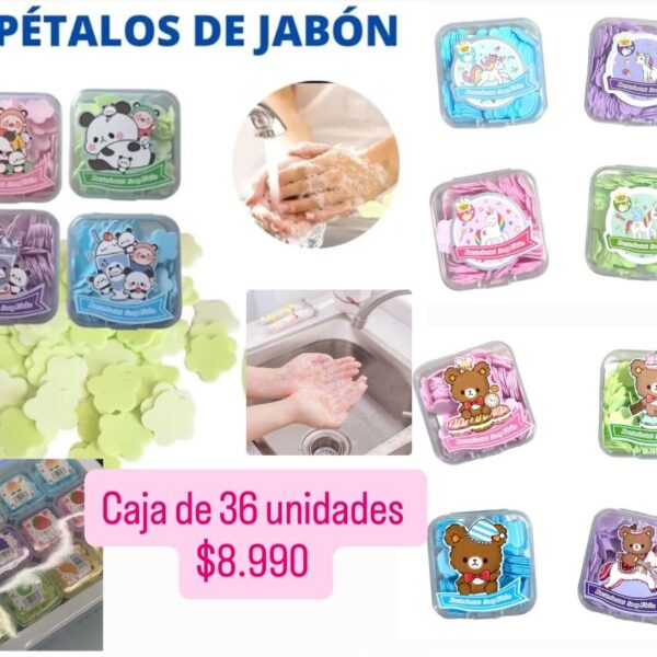 Jabon Petalo diseño cuadraditos