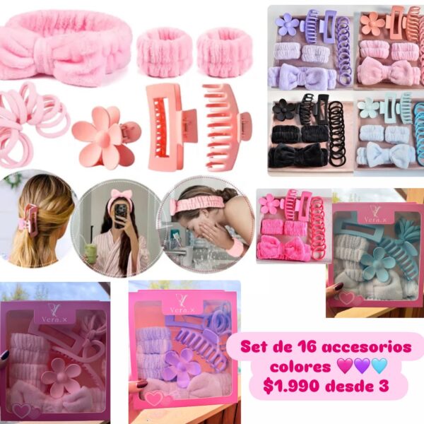 Set Accesorios 16 piezas colores