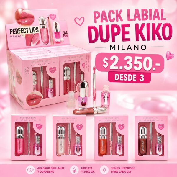 Pack labial dupe kiko milano