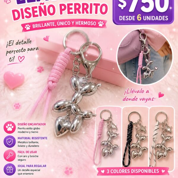 llavero diseño perrito