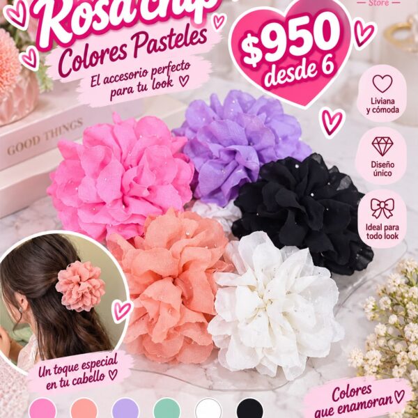 Rosa chip pastel