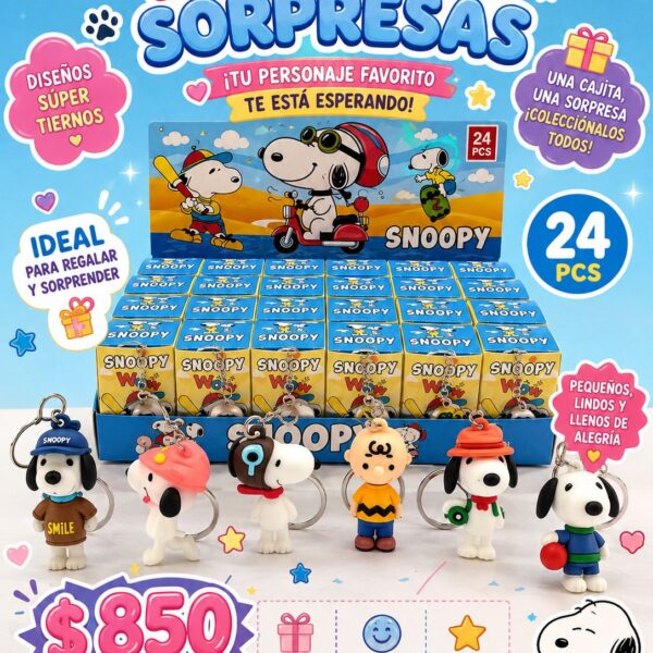 Llveros sorpresas Snoopy