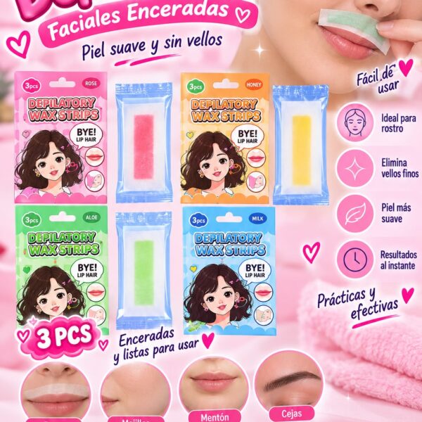 Banda depilatoria facial
